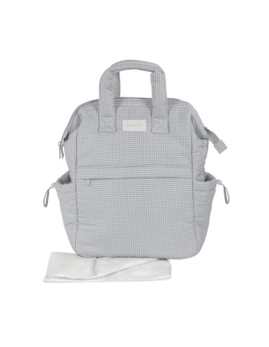 Mochila Little Bloom Vichy Gris