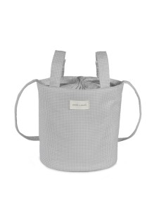 Bolso Bucket Little Bloom Vichy Gris