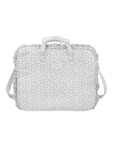 Maleta Little Bloom Flor Gris