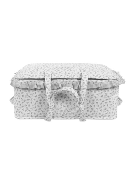 Maleta Little Bloom Flor Gris