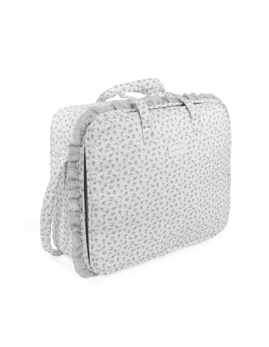 Maleta Little Bloom Flor Gris