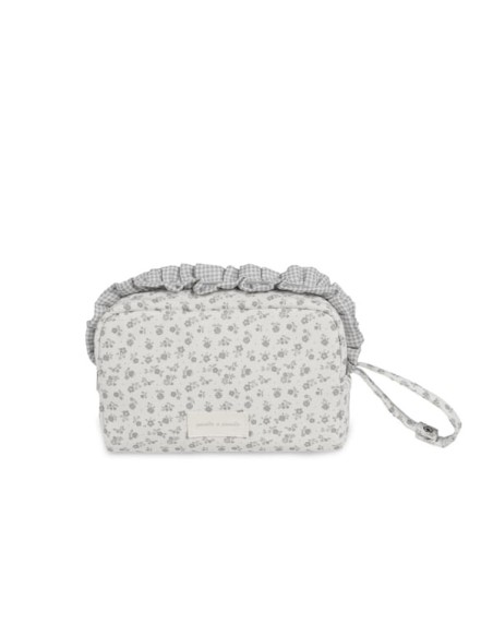 Neceser Little Bloom Flor Gris
