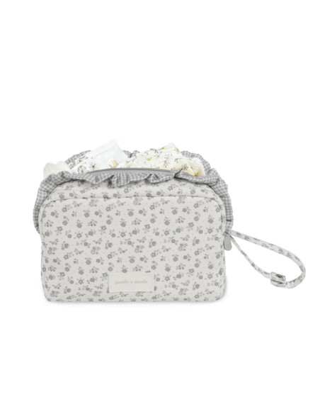 Neceser Little Bloom Flor Gris