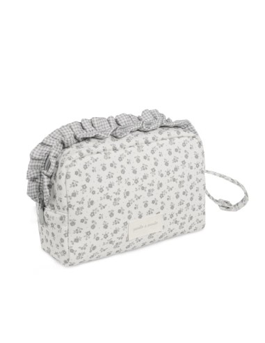 Neceser Little Bloom Flor Gris