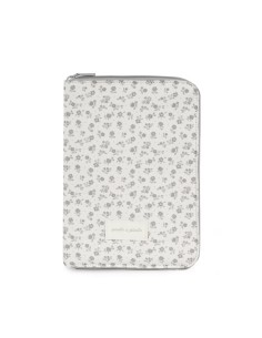 Portadocumentos Little Bloom Flor Gris