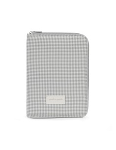 Portadocumentos Little Bloom Flor Gris