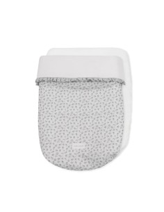 Saco Cuco Little Bloom Flor Gris 2
