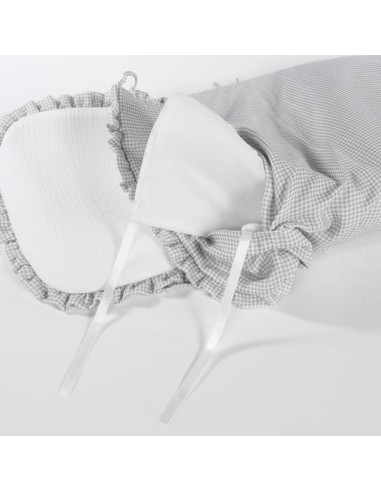Saco Cuco Little Bloom Vichy Gris