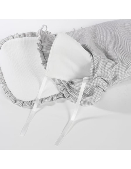 Saco Cuco Little Bloom Vichy Gris
