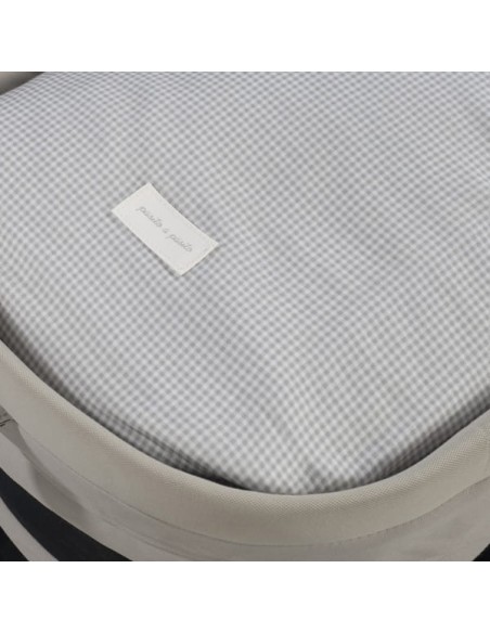 Saco Cuco Little Bloom Vichy Gris