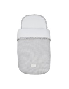 Saco Cuco Little Bloom Vichy Gris