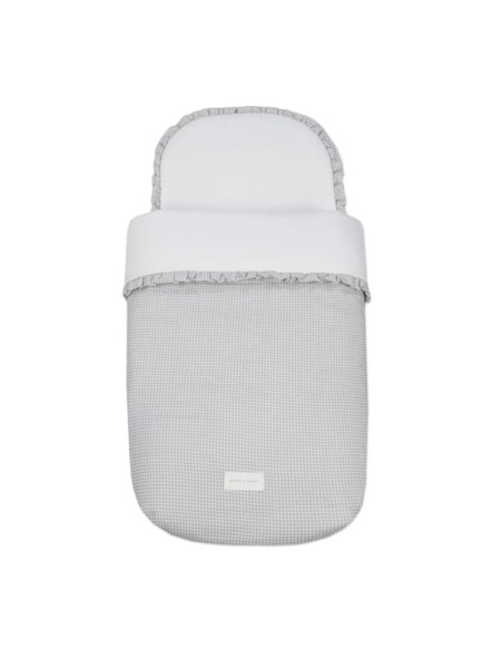 Saco Cuco Little Bloom Vichy Gris