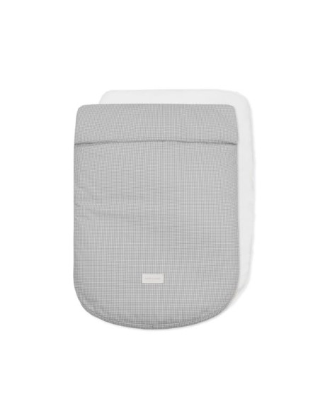 Saco Entretiempo Little Bloom Vichy Gris