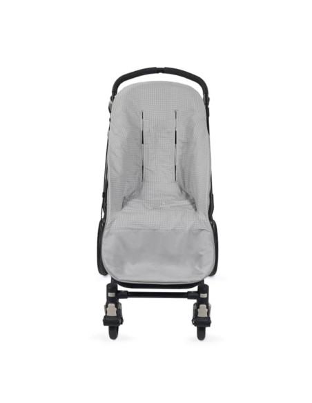 Saco Entretiempo Little Bloom Vichy Gris