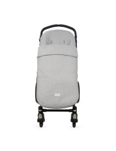 Saco Entretiempo Little Bloom Vichy Gris