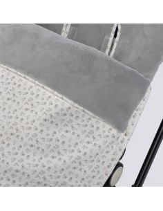 Saco Silla Invierno Little Bloom Flor Gris 2