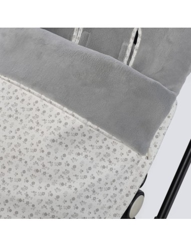 Saco Silla Invierno Little Bloom Flor Gris
