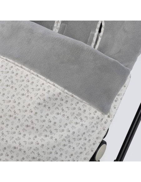 Saco Silla Invierno Little Bloom Flor Gris
