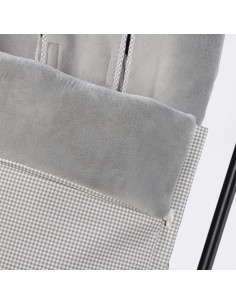 Saco Silla Invierno Little Bloom Vichy Gris 2