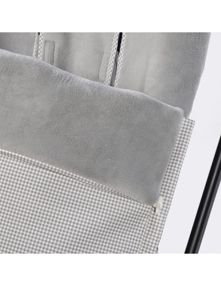 Saco Silla Invierno Little Bloom Vichy Gris
