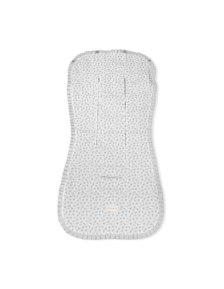 Colchoneta Silla Little Bloom Flor Gris