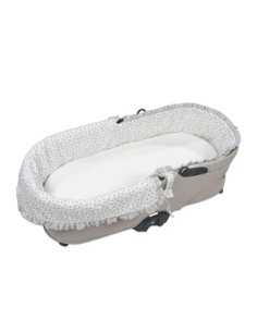 Cubre Cucu Dual + Sábana Little Bloom Flor Gris