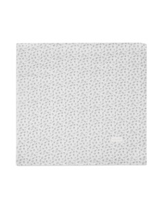 Muselina Little Bloom Flor Gris 2