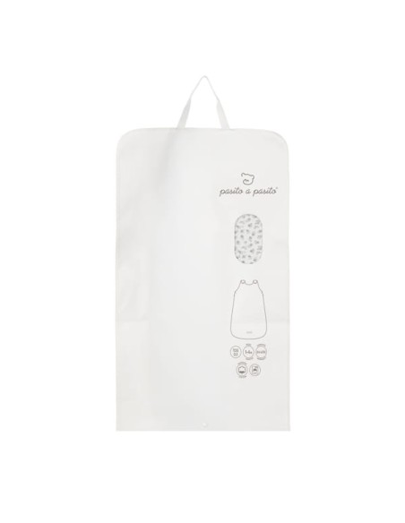 Saco Dormir Little Bloom Flor Gris