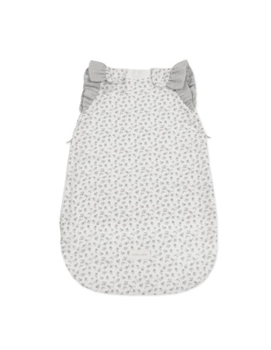 Saco Dormir Little Bloom Flor Gris