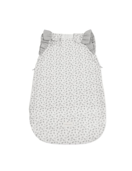 Saco Dormir Little Bloom Flor Gris