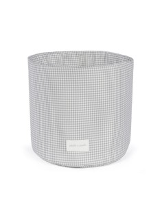 Cesta organizadora Little Boom Vichy Gris 2