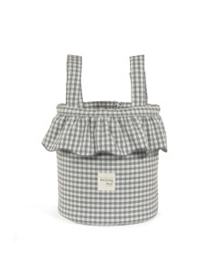 Bolso Bucket Praliné Vichy Matcha