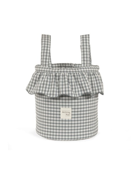 Bolso Bucket Praliné Vichy Matcha