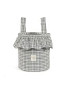 Bolso Bucket Praliné Vichy Matcha