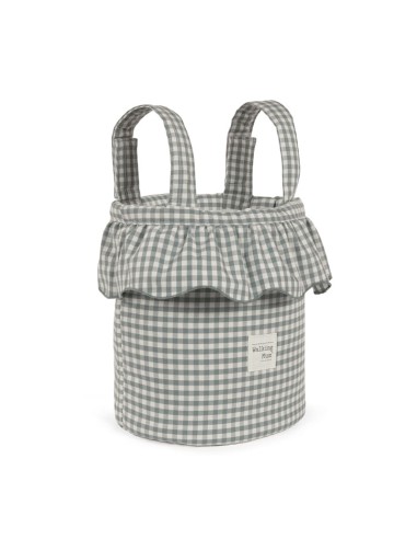 Bolso Bucket Praliné Vichy Matcha