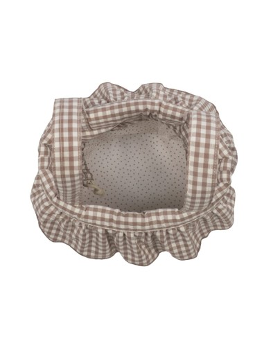 Bolso Bucket Praliné Vichy Moka