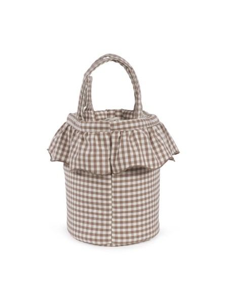 Bolso Bucket Praliné Vichy Moka