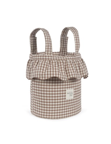 Bolso Bucket Praliné Vichy Moka