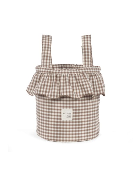 Bolso Bucket Praliné Vichy Moka