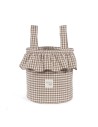 Bolso Bucket Praliné Vichy Moka