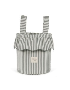 Bolso Bucket Praliné Rayas Matcha