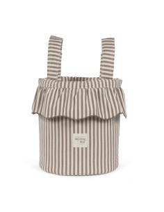 Bolso Bucket Praliné Rayas Moka