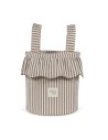 Bolso Bucket Praliné Rayas Moka