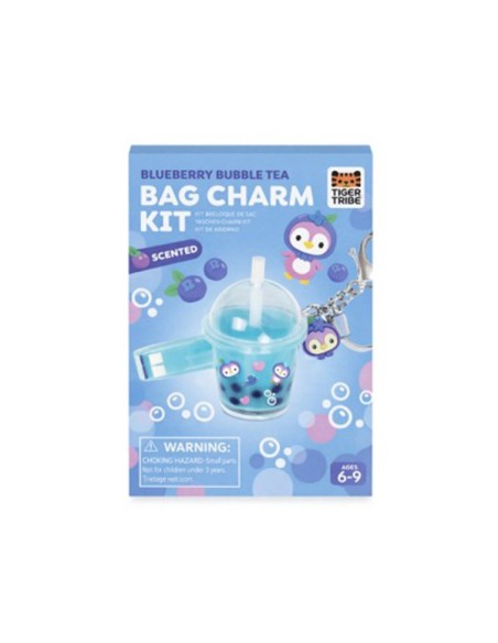 Kit Blueberry Bubble Tea Charm Llavero