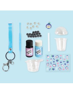 Kit Blueberry Bubble Tea Charm Llavero 2