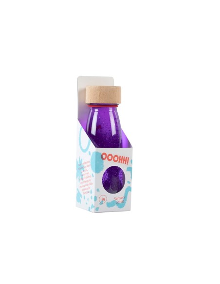 Botella Sensorial Flotante Lila Petit Boum