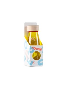 Botella Sensorial Flotante Amarilla Petit Boum 2