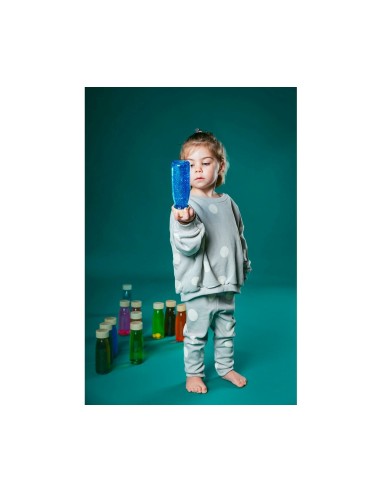 Botella Sensorial Flotante Amarilla Petit Boum