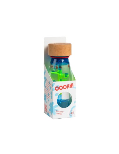 Botella Sensorial Move Spiral Blue Petit Boum