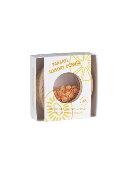 Sonajero Donut Sensorial Naranjas Petit Boum